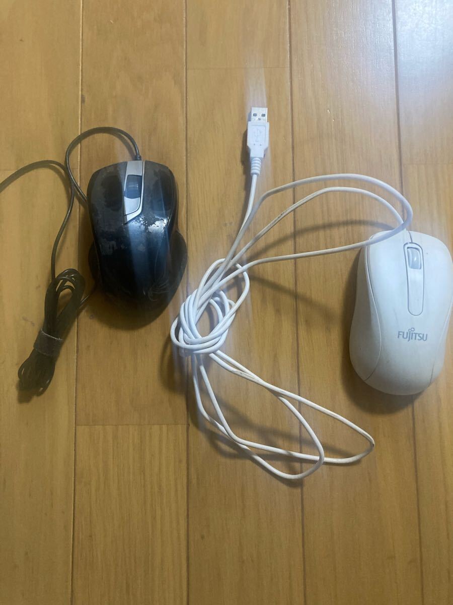 ◯《中古》【富士通(FUJITSU)】【エレコム(ELECOM)】マウス2個セット拍卖