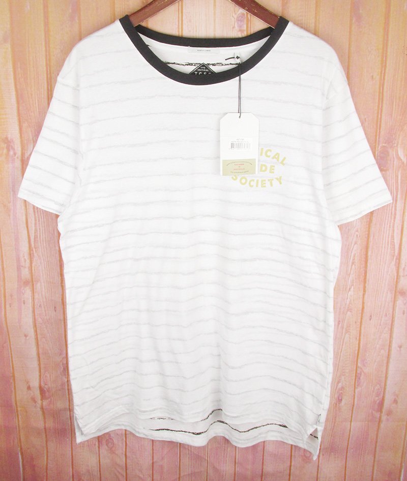 LST11944 TCSS ティーシーエスエス ボーダー Tシャツ ホワイト系/ブラック系 X LARGE(クリックポスト可)拍卖