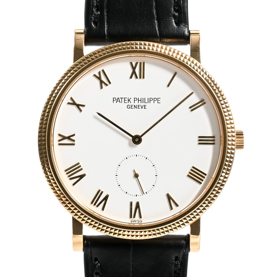 パテックフィリップ カラトラバ 日本限定 腕時計 3919SJ-001 ホワイトローマン メンズ 中古A品拍卖