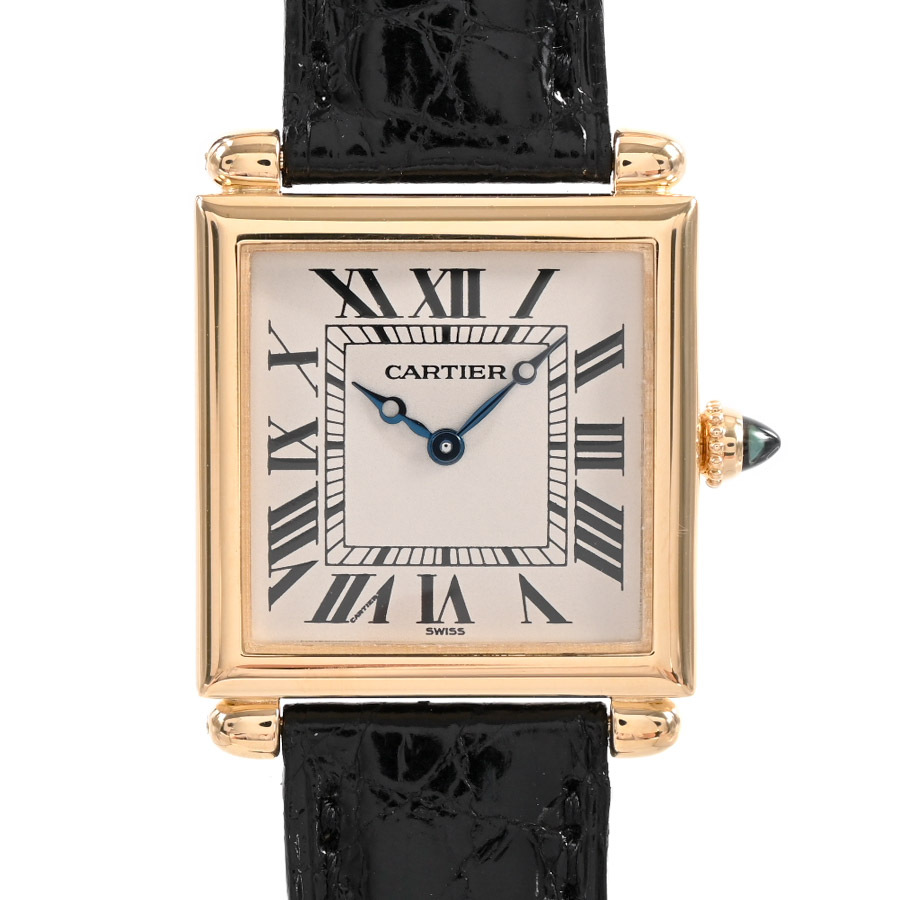 カルティエ タンク オビュ 腕時計 W1512256 シルバー メンズ 中古A品拍卖