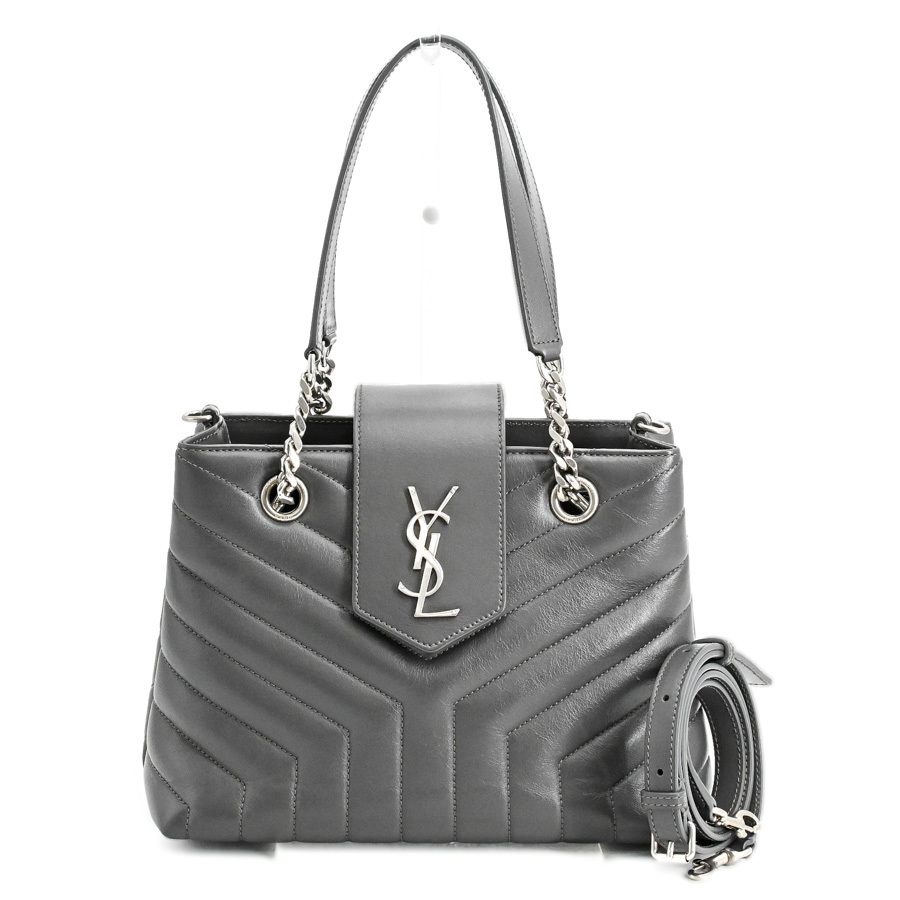 サンローラン 2WAYショルダーバッグ ショルダーバッグ 520537 グレー レディース 中古A品拍卖