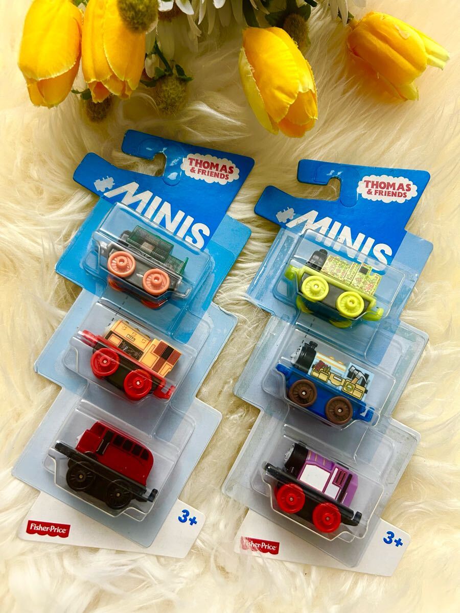 Fisher Price'きかんしゃトーマス'ミニミニトーマス'3個パック'2個セット'新品'未使用'ミニカー'フィギュア'乗り物'電車'マーテル拍卖