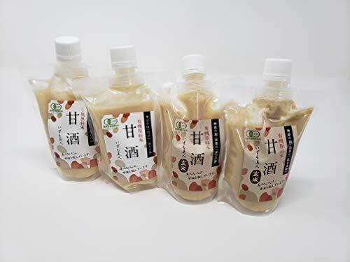 【わけあり・メール便・送料込み】濃厚有機白米あまざけ250g×2本 濃厚有機玄米あまざけ250g×2本拍卖