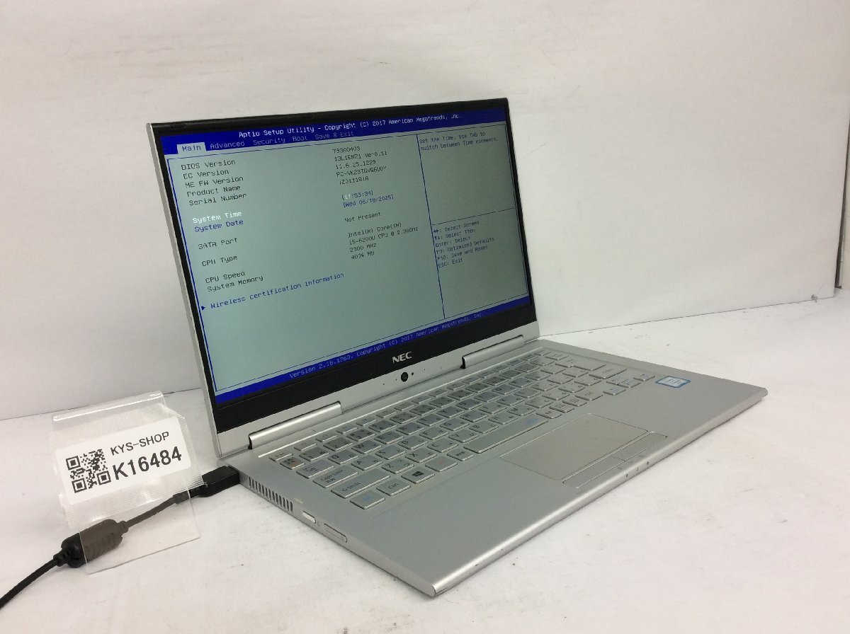 ジャンク/ NEC PC-VK23TGVG6UDY Intel Core i5-6200U メモリ4.1GB ストレージ無し 【K16484】拍卖