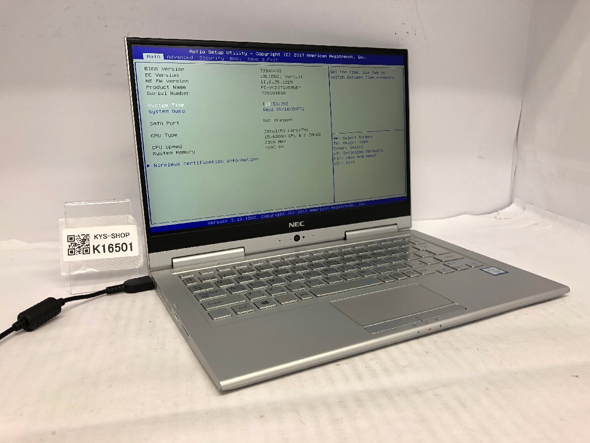 ジャンク/ NEC PC-VK23TGVG9UEY Intel Core i5-6200U メモリ4.1GB ストレージ無し 【K16501】拍卖