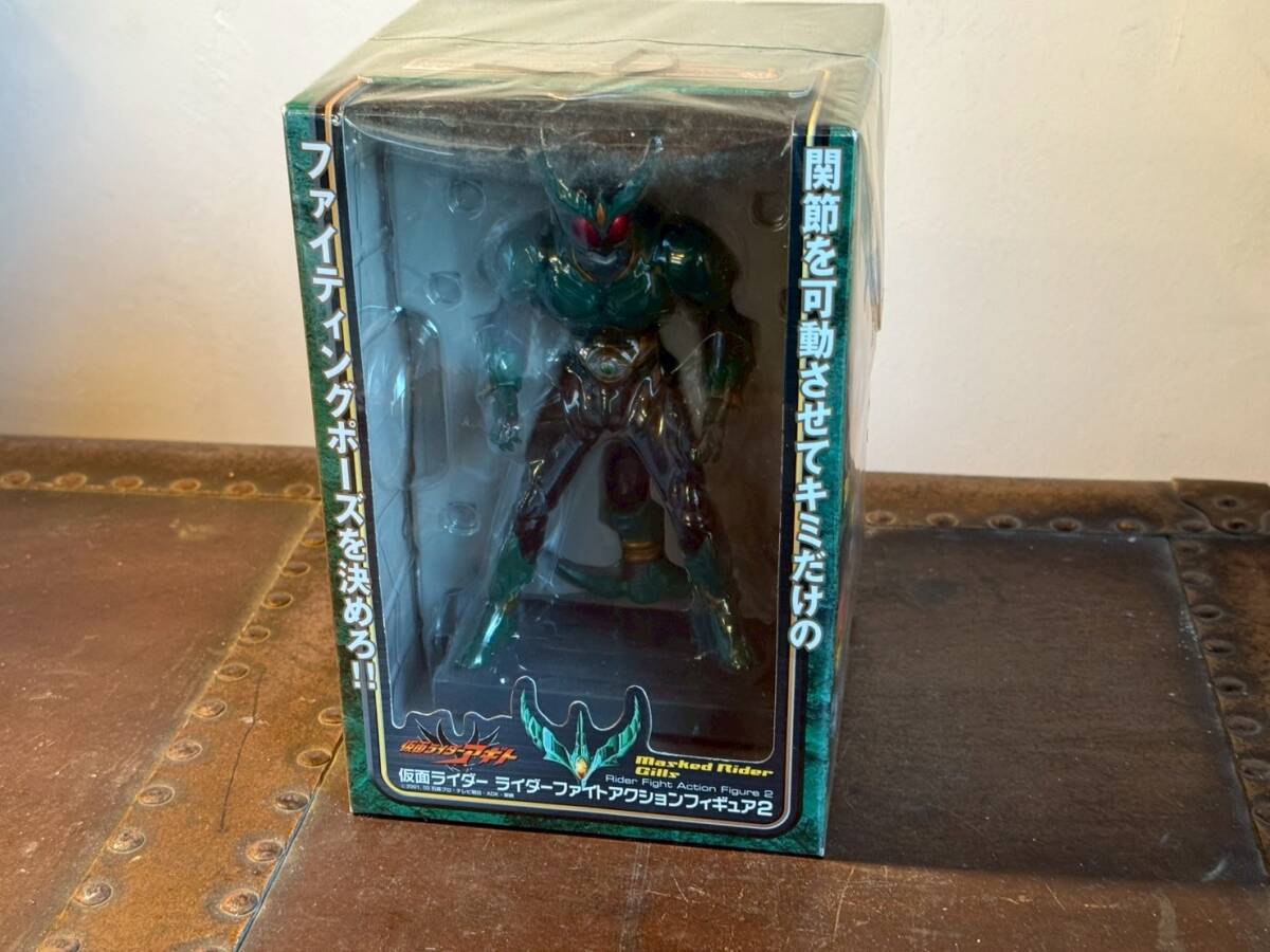 非売品  未開封 仮面ライダーアギト ライダーファイトアクションフィギュア2  台座付  袋カバー付 売り切り!拍卖