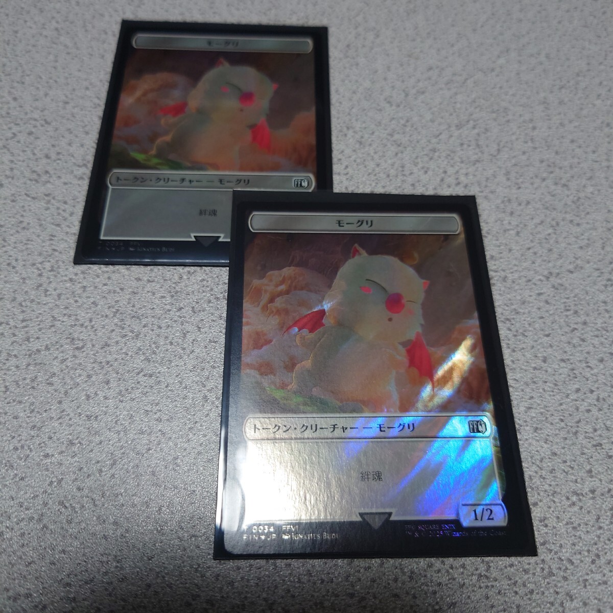MTG FIN モーグリ トークン 日本語サージfoil 二枚セット ファイナルファンタジー Final Fantasy 統率者デッキ FIC 即決拍卖