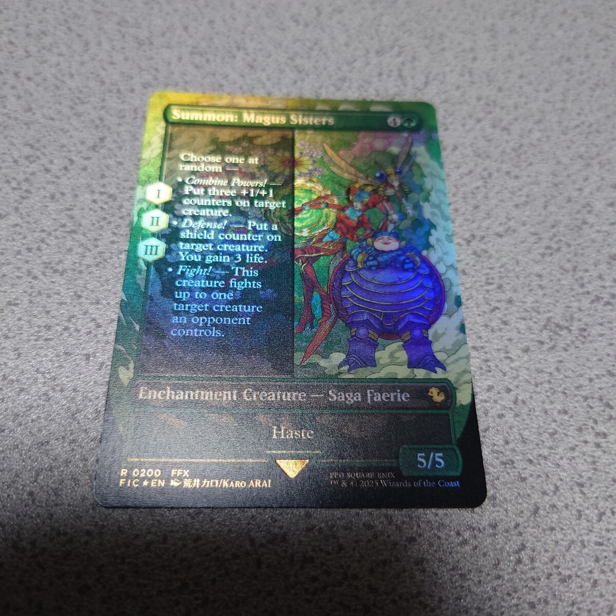 MTG FIN 召喚:メーガス三姉妹 英語foil 一枚 ボーダーレス ファイナルファンタジー Final Fantasy FIC b 即決拍卖