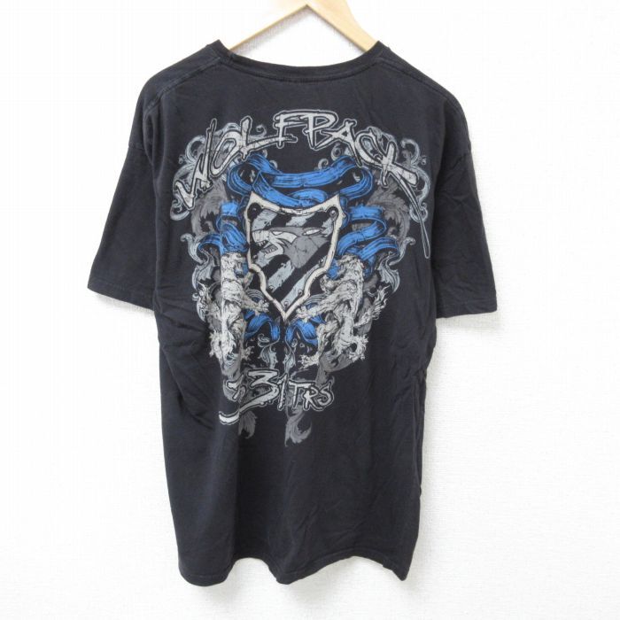 XL/古着 半袖 Tシャツ メンズ GRACE コットン クルーネック 黒 ブラック 25jun19 中古拍卖