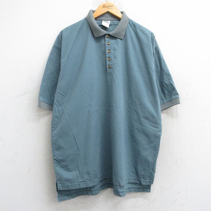 L/古着 半袖 トップス メンズ 90s コットン 緑系 グリーン 25jun18 中古拍卖