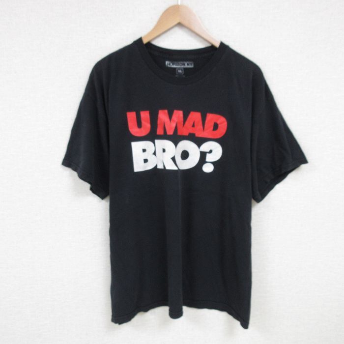 XL/古着 半袖 Tシャツ メンズ BRO 大きいサイズ コットン クルーネック 黒 ブラック 25jun24 中古拍卖