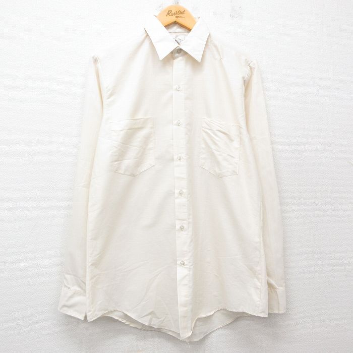 L/古着 長袖 シャツ メンズ 80s 白 ホワイト 25jun25 中古 トップス拍卖