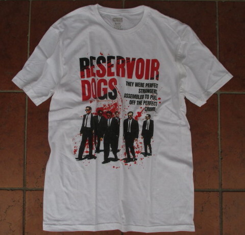 SALE!アメリカ発!名作映画「RESERVOIR・DOGS」ムービー・オフィシャルTシャツ!アメリカンクラシックス社製!ホワイト(Mサイズ)拍卖
