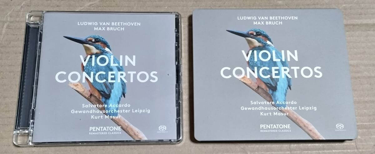 SACD「ベートーヴェン/ブルッフ:ヴァイオリン協奏曲」サルヴァトーレ・アッカルド、クルト・マズア、ライプツィヒ・ゲヴァントハウス拍卖