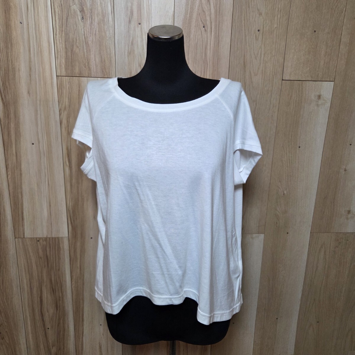 超美品 Sabby Genteel シャビージェンティール★Aラインシルエット フレンチ袖Tシャツ ショップチャンネル ストレッチ シンプルデザイン拍卖