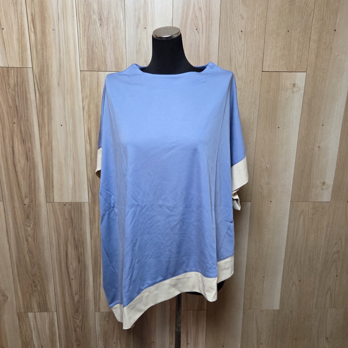 未使用 toma que toma トマケトマ バイカラー アクセント アシンメトリーヘムプルオーバー★ショップチャンネル拍卖