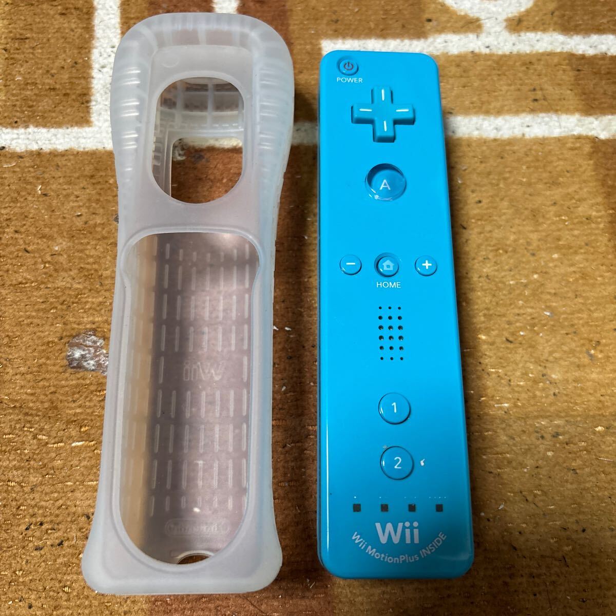動作確認済 純正 Wii リモコン モーションプラス 青 ブルー 任天堂 Nintendo拍卖