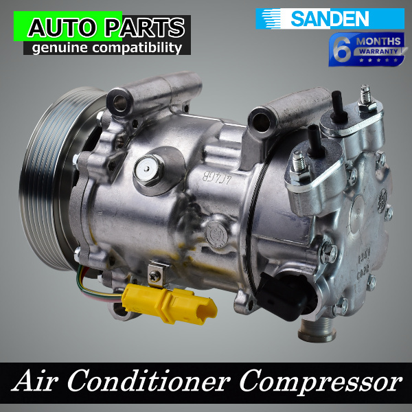 保証6月 送料無料 SANDEN/AC シトロエン C4 C5 ピカソ エアコンコンプレッサー 9800839580 9651911480 9659875880 9684432480 SD7C16-1309 拍卖