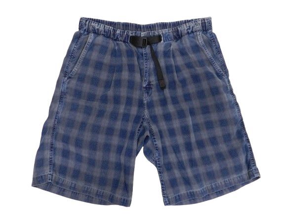 Gramicci / グラミチ チェックショートパンツ サイズS ブルー系 USA製 中古拍卖