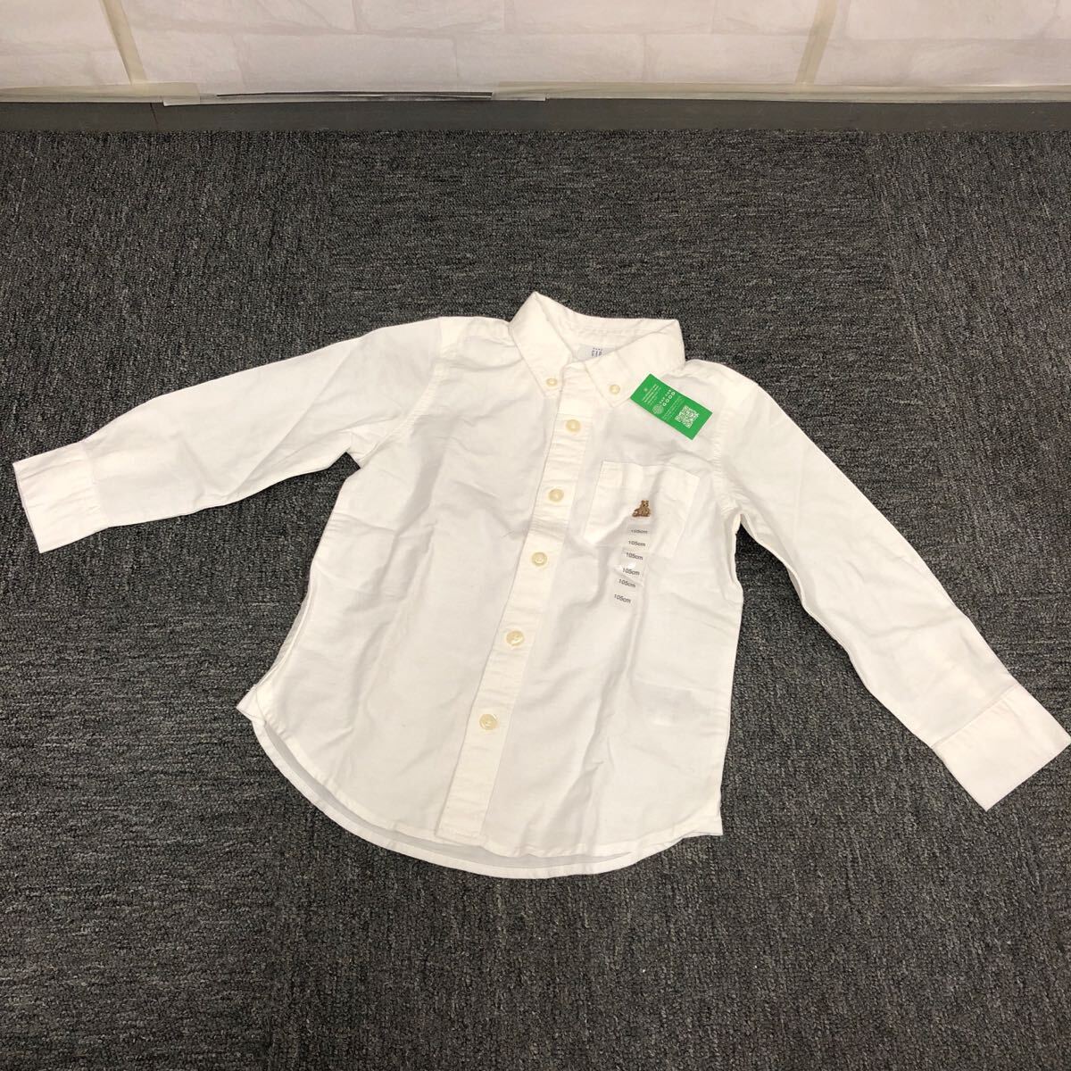 即決 新品 タグ付き baby GAP 長袖シャツ ベア 105cm拍卖