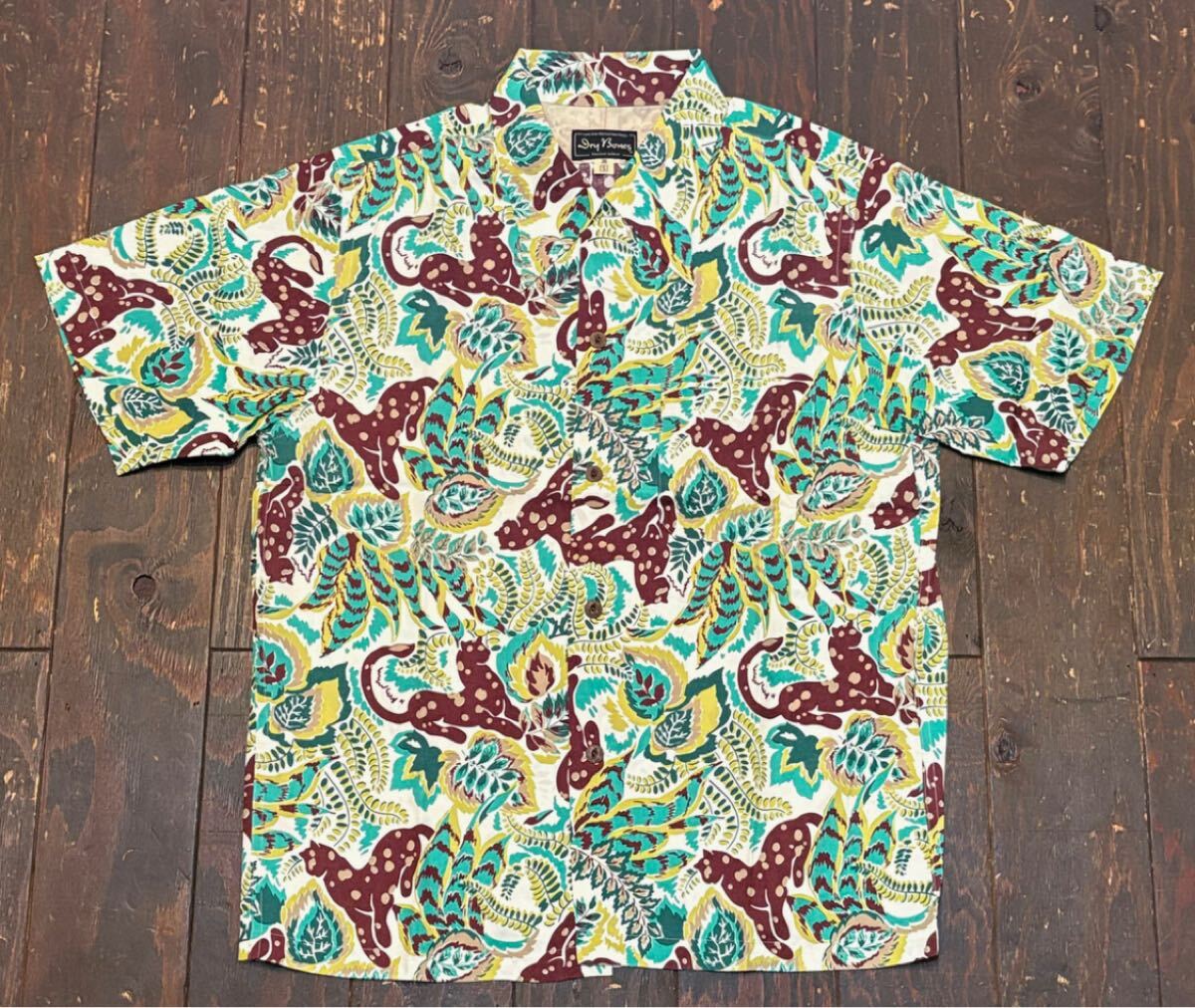 Dry bones/ドライボーンズ ハワイアンシャツ “PANTHER”40拍卖