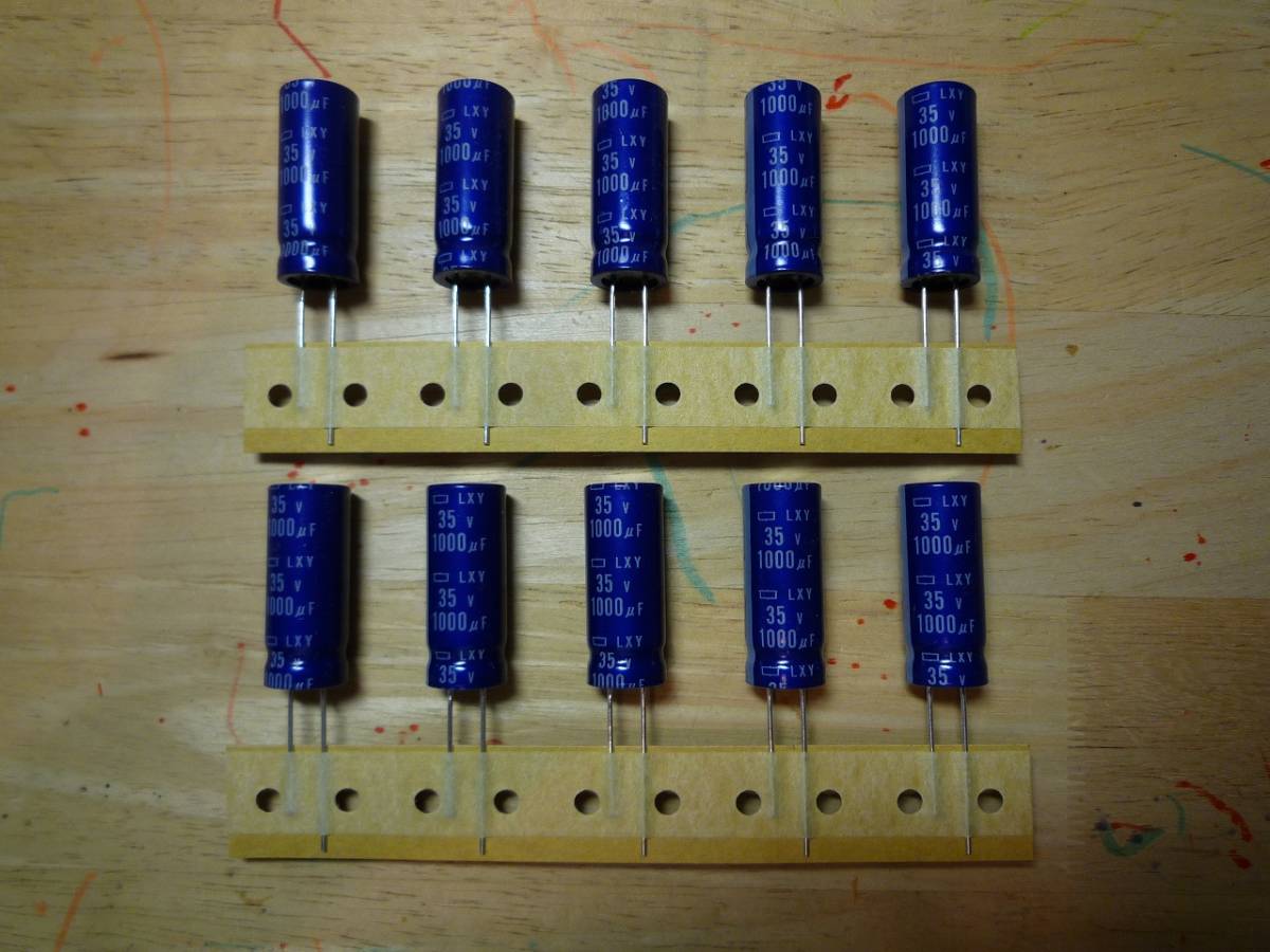 日本ケミコン製LXYシリーズ 35V 1000uF アルミ電解コンデンサ 10個セット 新品未使用品拍卖