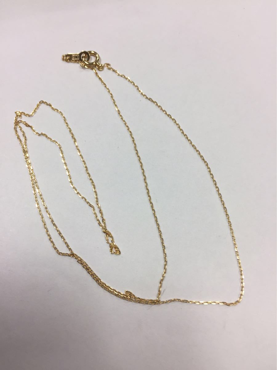 K18イエローゴールド 50cm 小豆ネックレス 新品 本物 18金 レディース拍卖