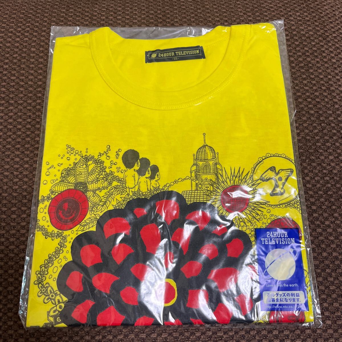 24時間テレビ 2013 チャリティーTシャツ ピンク SSサイズ 嵐 大野智 チャリT グッズ 新品 黄色拍卖