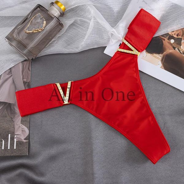 177-96-9 光沢&Tバックタイプ 超ゴージャス Vバックル【レッド,XL】ランジェリー ショーツ レディース セクシー パンツ .1拍卖