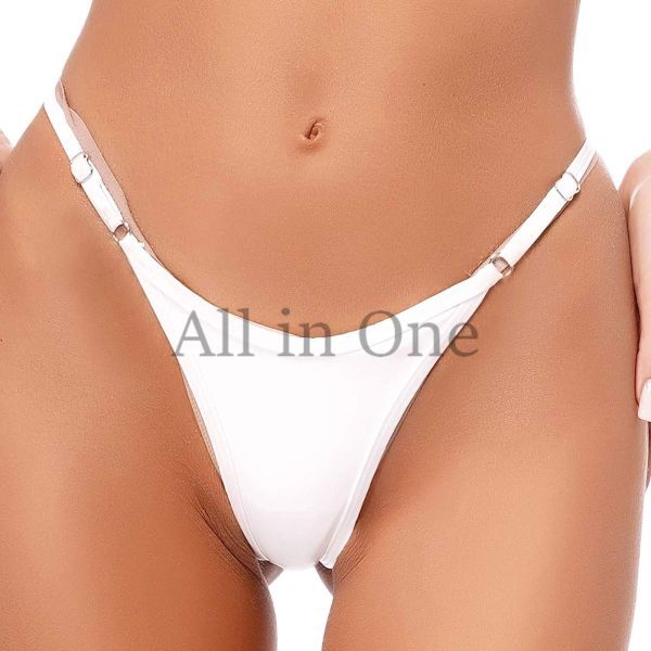 157-32-14 メタリック ハイレグ セクシー パンティー【ホワイト,Lサイズ】レディース 女性 勝負下着 光沢 エロ ショーツ ランジェリー .1拍卖