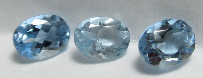 J-413 アクアマリン 3ピース 計0.6ct 0.12g拍卖