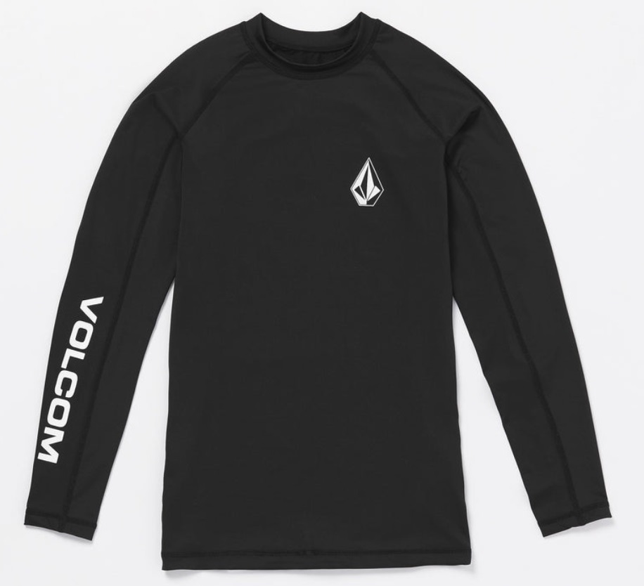 ボルコム Lido 長袖 ラッシュガード XLサイズ ブラック 水着 サーフィン UV 50+ Long Sleeve A9312403 Volcom 拍卖