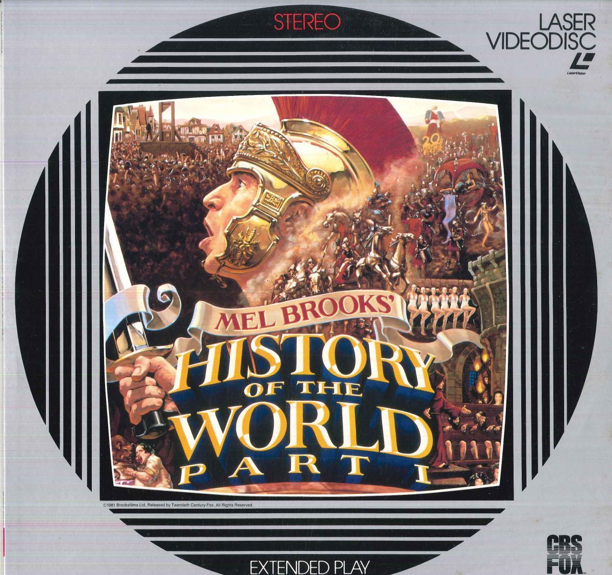 LASERDISC Comedy History Of The World: Part 1 FY58625MA CBS FOX VIDEO /00600拍卖