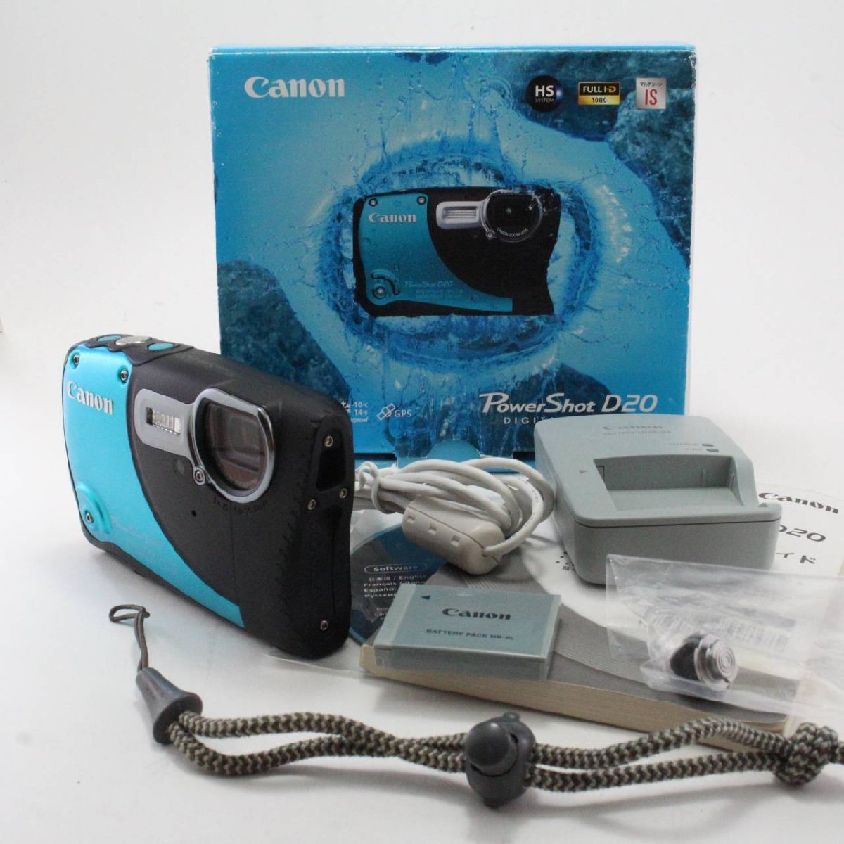 Canon デジタルカメラ PowerShot D20 約1210万画素 光学5倍ズーム タフ防水 PSD20拍卖