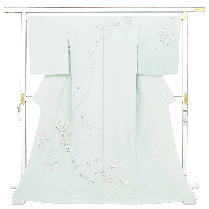 ※記念感謝祭【仕立無料】袷・単衣選択☆本加賀友禅手描技術者寺西一紘先生作☆工芸花文特撰訪問着10011891拍卖