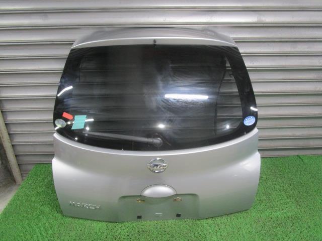 マーチ DBA-AK12 バックドア リアゲート K0100-AX0BM KY0 ダイヤモンドシルバーメタリック /50072拍卖