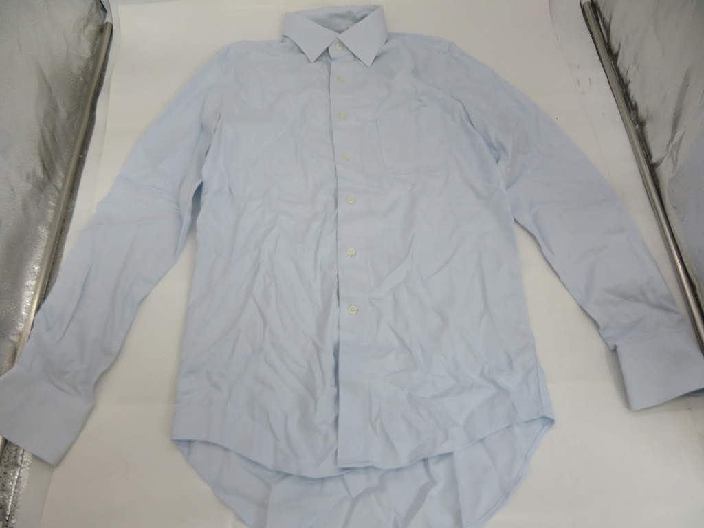 JM338★THE SUIE COMPANY ワイシャツ ブルー 長袖 古着拍卖