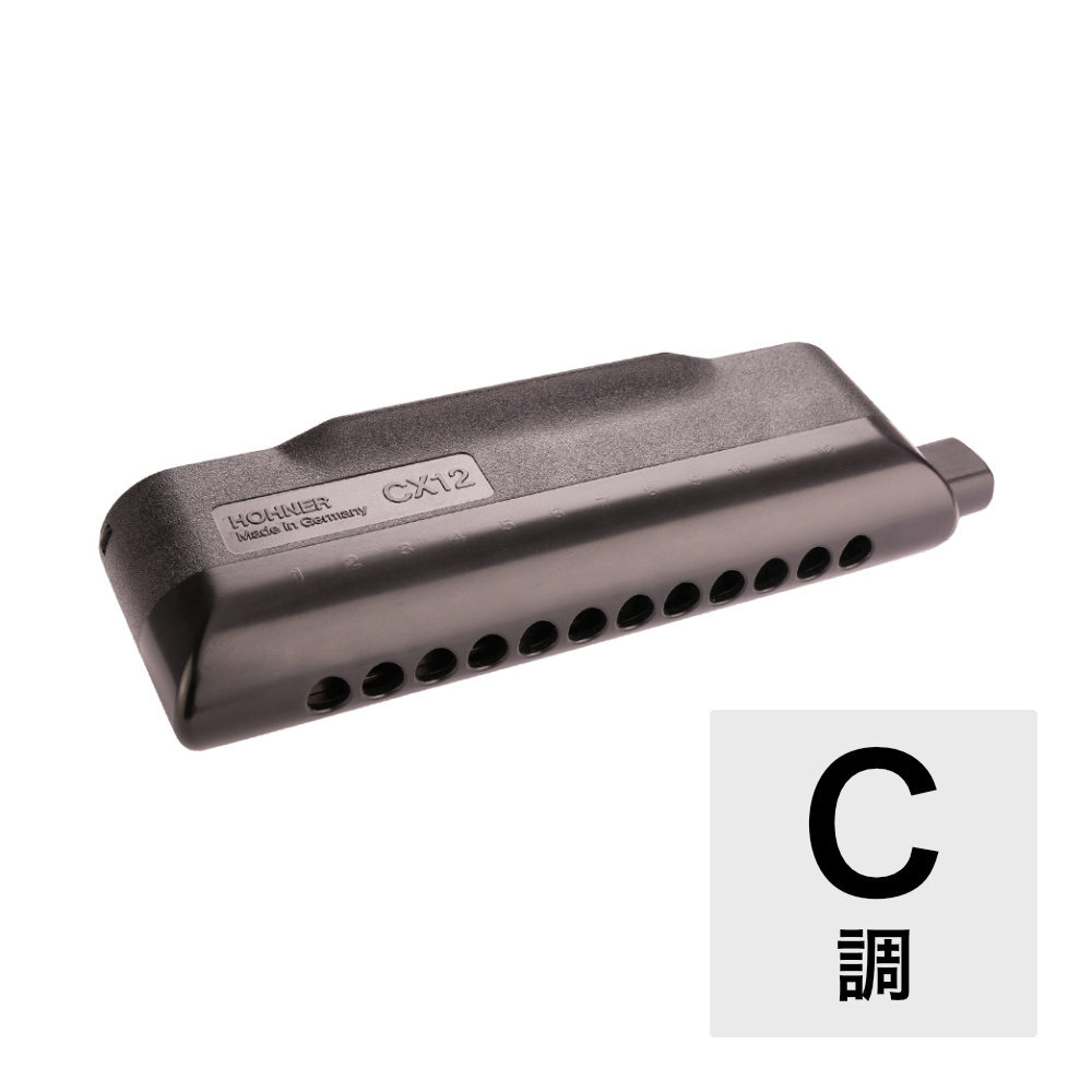 ホーナー ハーモニカ C調 HOHNER CX12-Black/C クロマチックハーモニカ拍卖