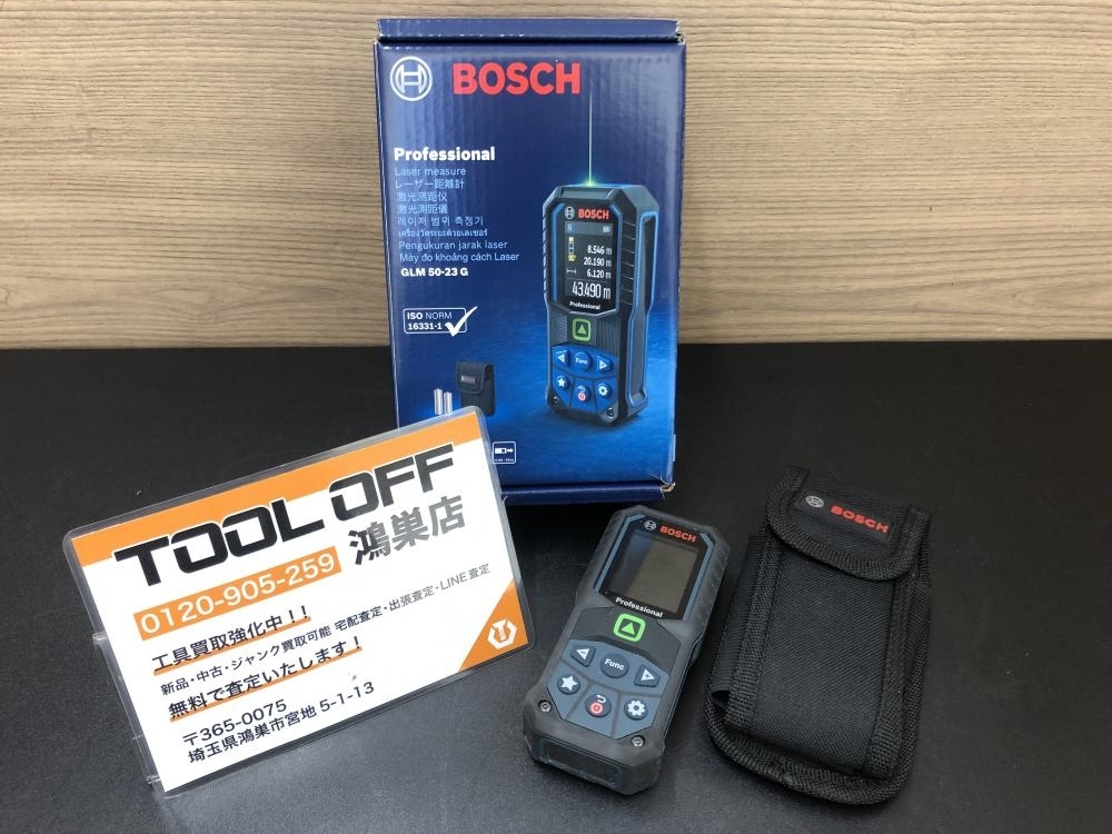 016■おすすめ品■ボッシュ BOSCH レーザー距離計 GLM50-23 G 商品状態必読拍卖