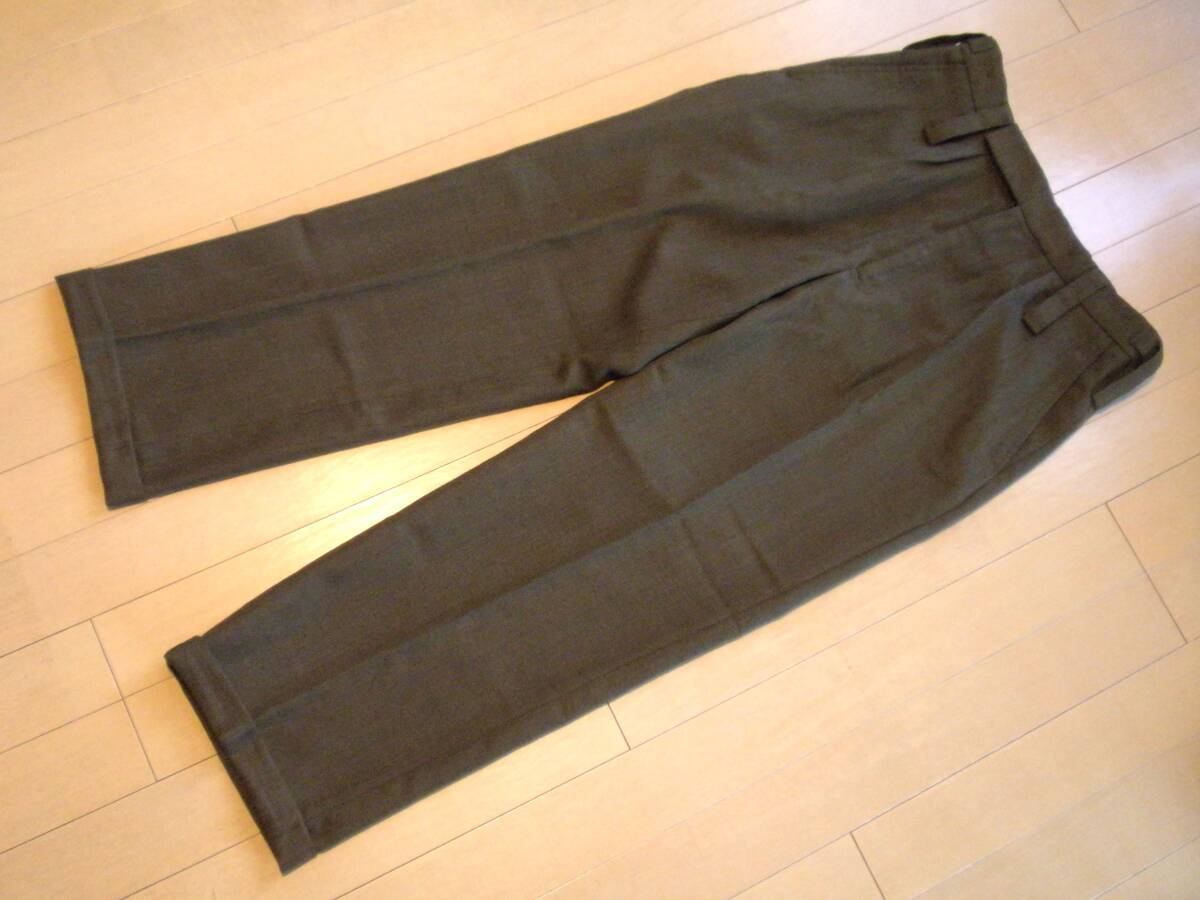 W30【イギリス軍/ドレスパンツ】バラック ドレス アーミー オールランクス トラウザー スラックス ダブル ヴィンテージ 古着拍卖