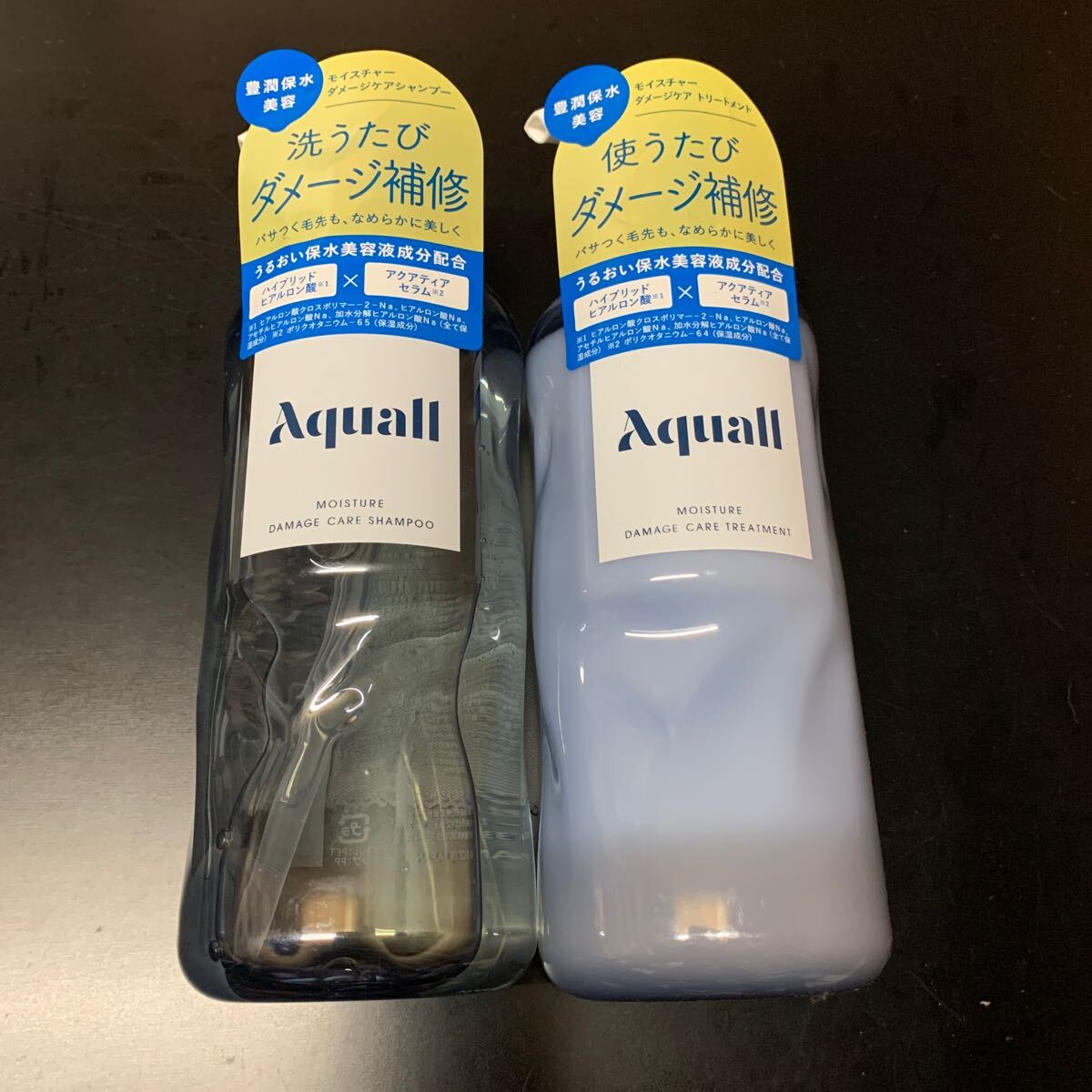 Aquall (アクオル) シャンプー トリートメント セット 【モイスチャーダメージケア】 シャンプーボトル 475mL トリートメントボトル 475g 拍卖