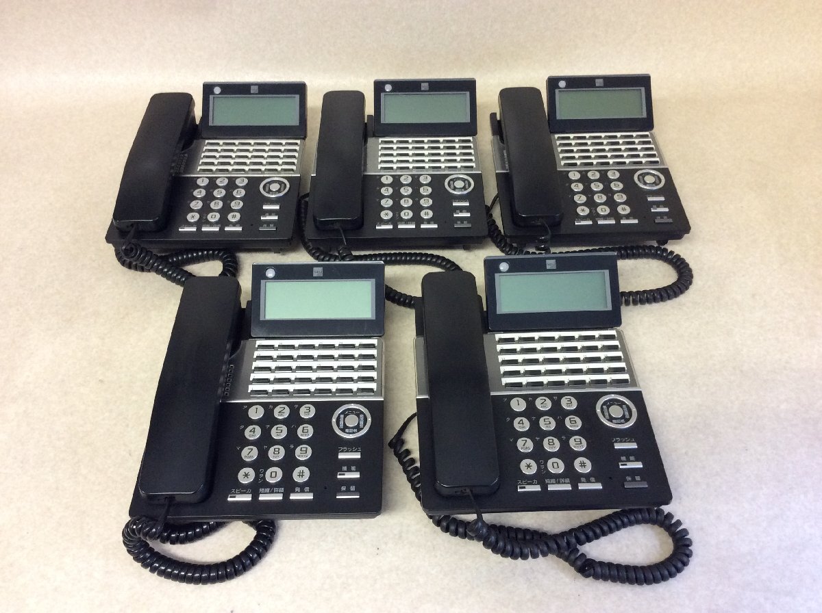 SAXA/サクサ 電話機 TD820(K) 黒 5台セット【保証付/即日出荷/当日引取可/大阪発】No.1拍卖