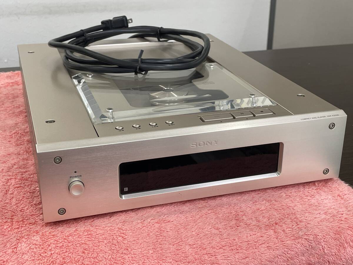 ★【CDデッキ 本体+電源ケーブル】SONY ソニー CD コンパクトディスク プレイヤー CDP-X3000★簡易動作チェック品拍卖