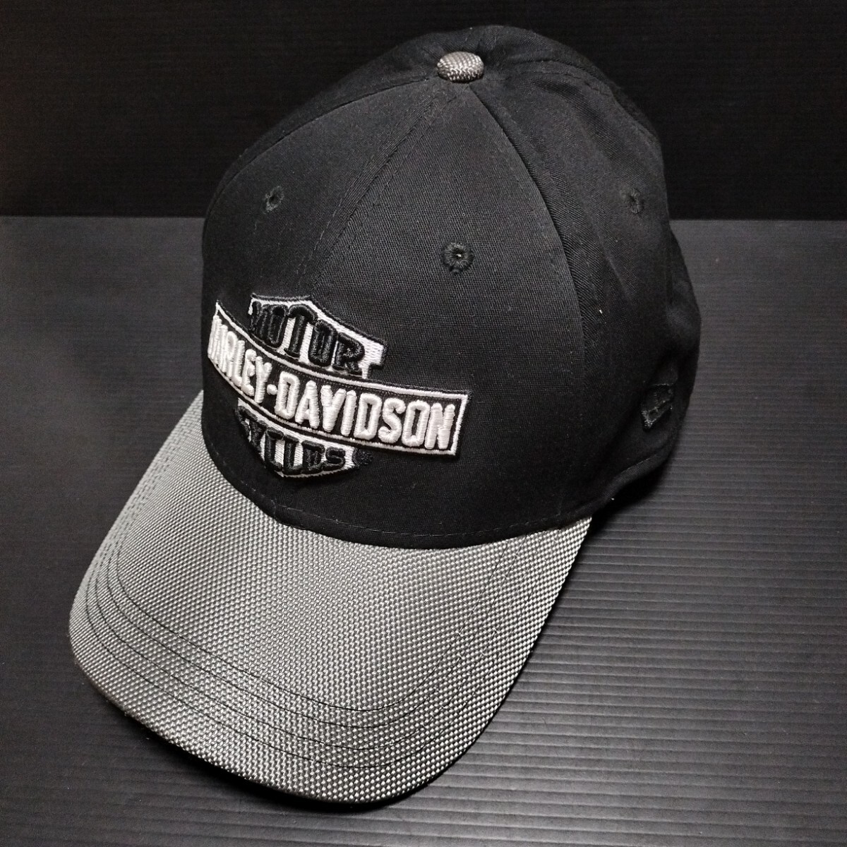● Harley-Davidson「NEW ERA キャップ」表記サイズ/L(素人簡易採寸 約60cm) ハーレーダビッドソン ニューエラ 帽子 刺繍拍卖