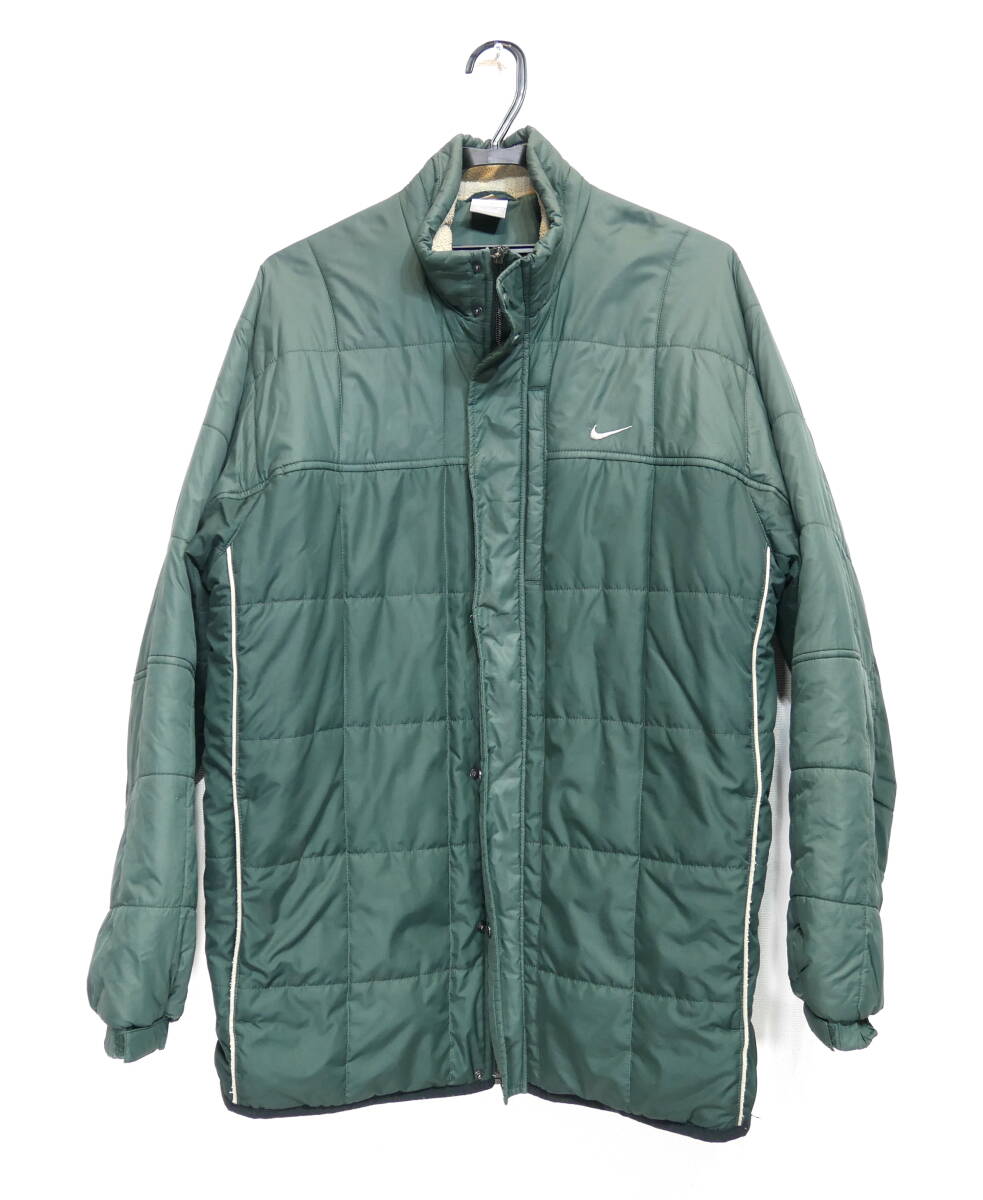▲(R706-F105) NIKE ナイキ アウター ジャンパー グリーン 緑 XLサイズ 冬物 メンズ拍卖