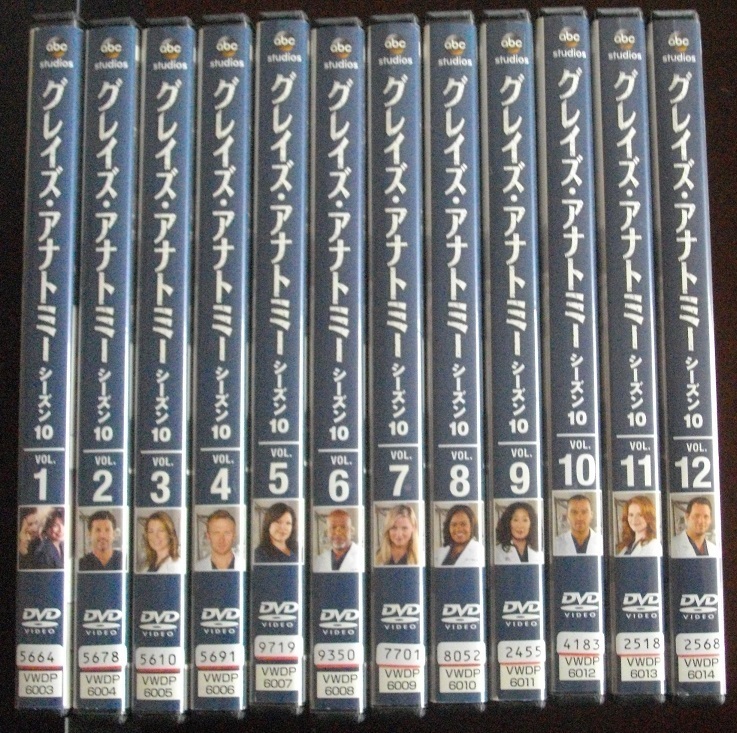 グレイズ・アナトミーシーズン10【全12巻】 レンタル版DVD  ケースなし  送料無料拍卖