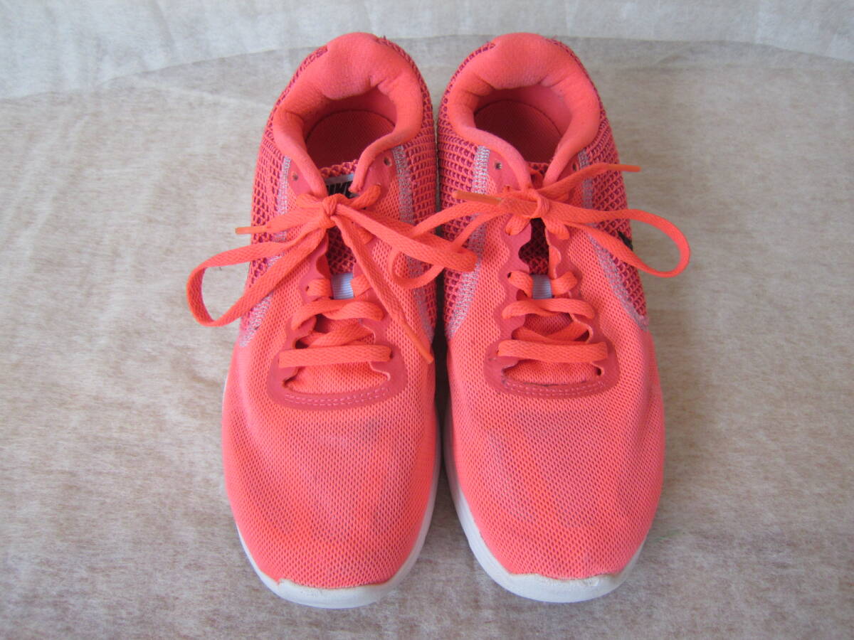 Nike Wmns Revolution 3(ナイキ ウィメンズ レボリューション3)(819303 602) ピンク/黒 wm24㎝ US7 2016年製 着用少 ok2506C拍卖