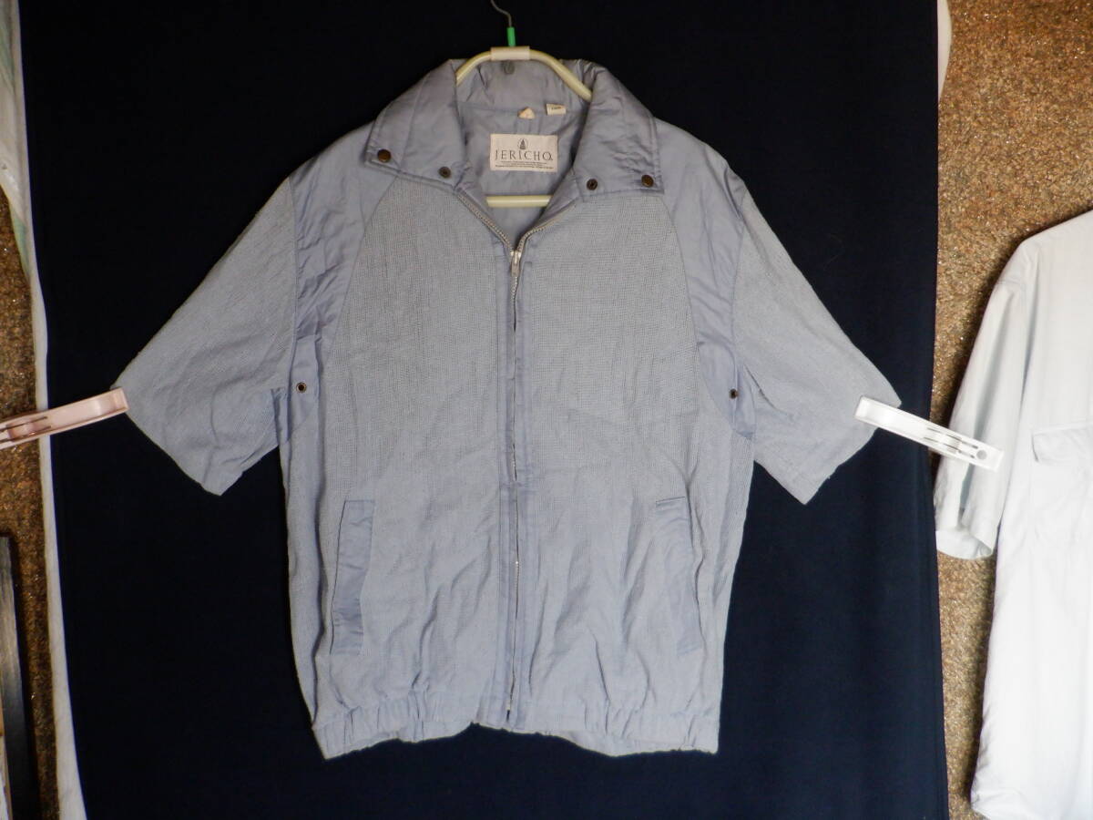 JERICHO 半袖 ジャンパー 夏物 うすいブルー メッシュ 日本製 Mサイズ 拍卖