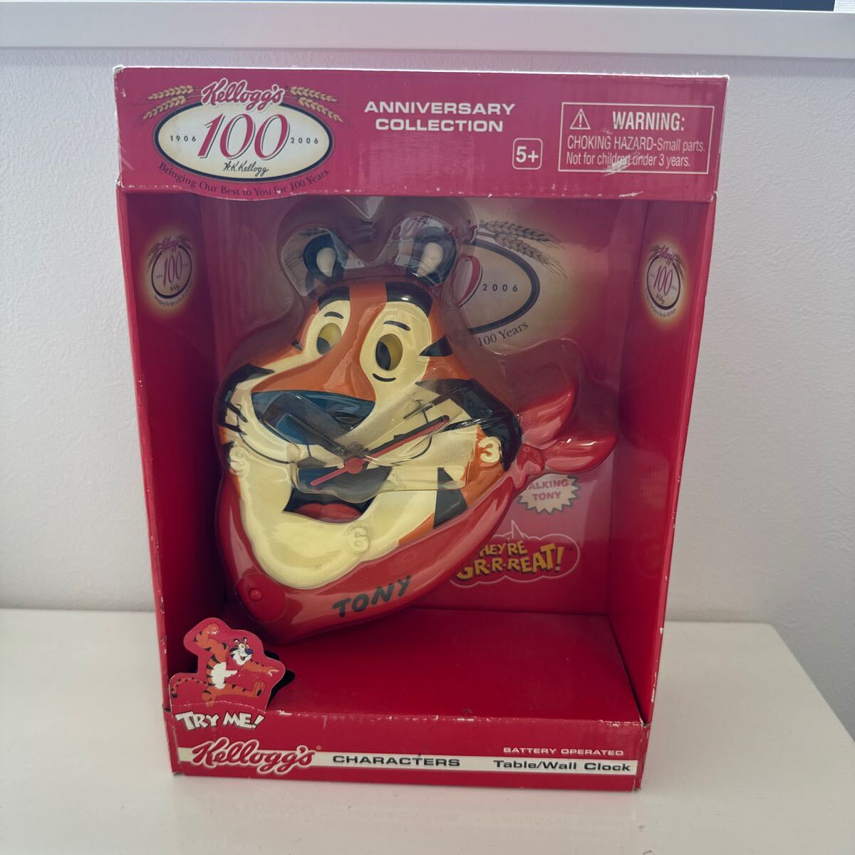 kelloggs ケロッグ トニーザタイガー 100周年 記念時計 デットストック コレクション ウォッチ US雑貨 ヴィンテージ拍卖