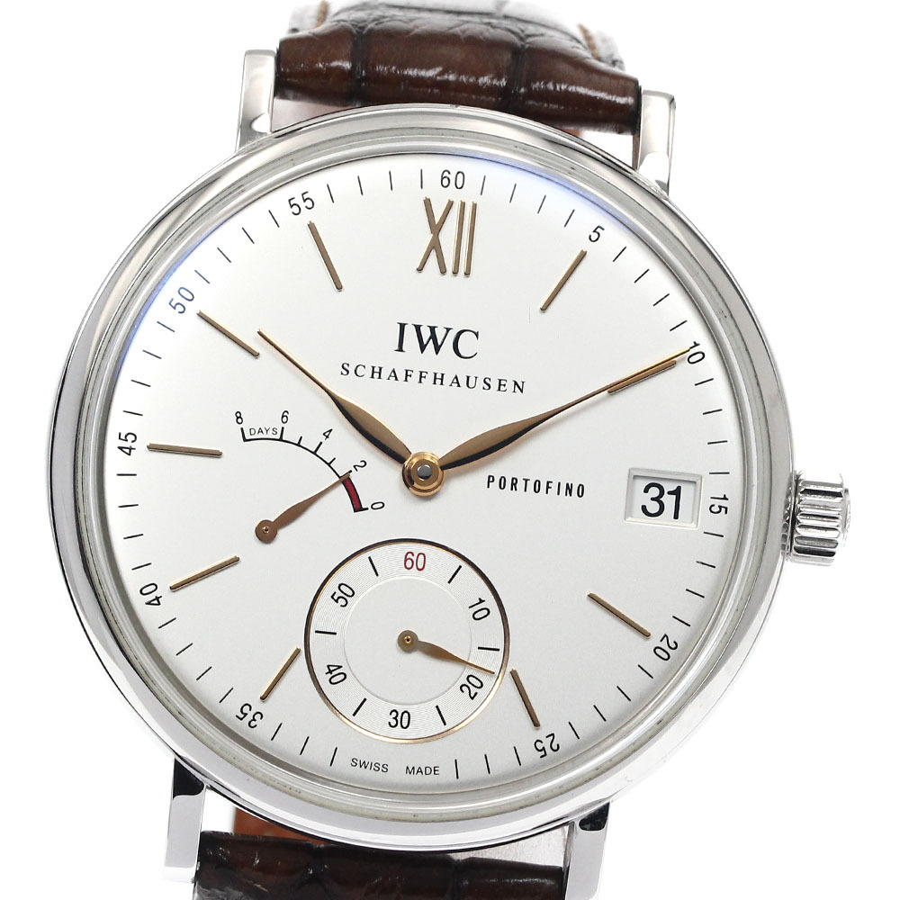 IWC IWC SCHAFFHAUSEN IW510103 ポートフィノ ハンドワインド 8デイズ パワーリザーブ 手巻き メンズ 保証書付き_889316拍卖